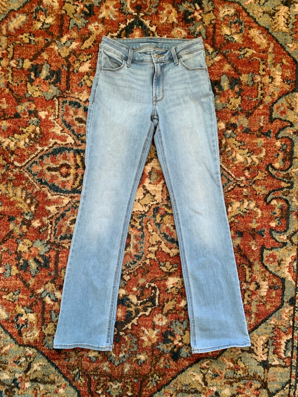 Old Navy Light Wash Blue Straight-Leg Jeans